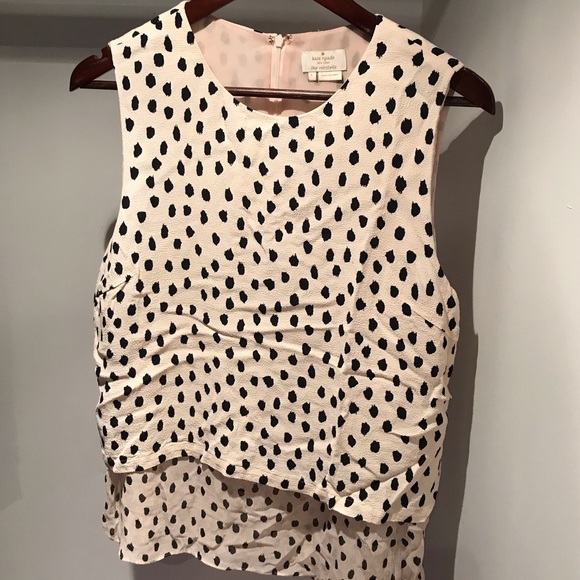 Kate Spade Leopard Print Sleevless Layer Tank Top - Picture 3 of 5